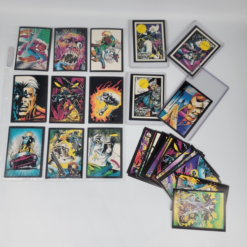 Ghost Rider 2 1992 Marvel Trading Cards Incomplete 29pc 90s Vintage